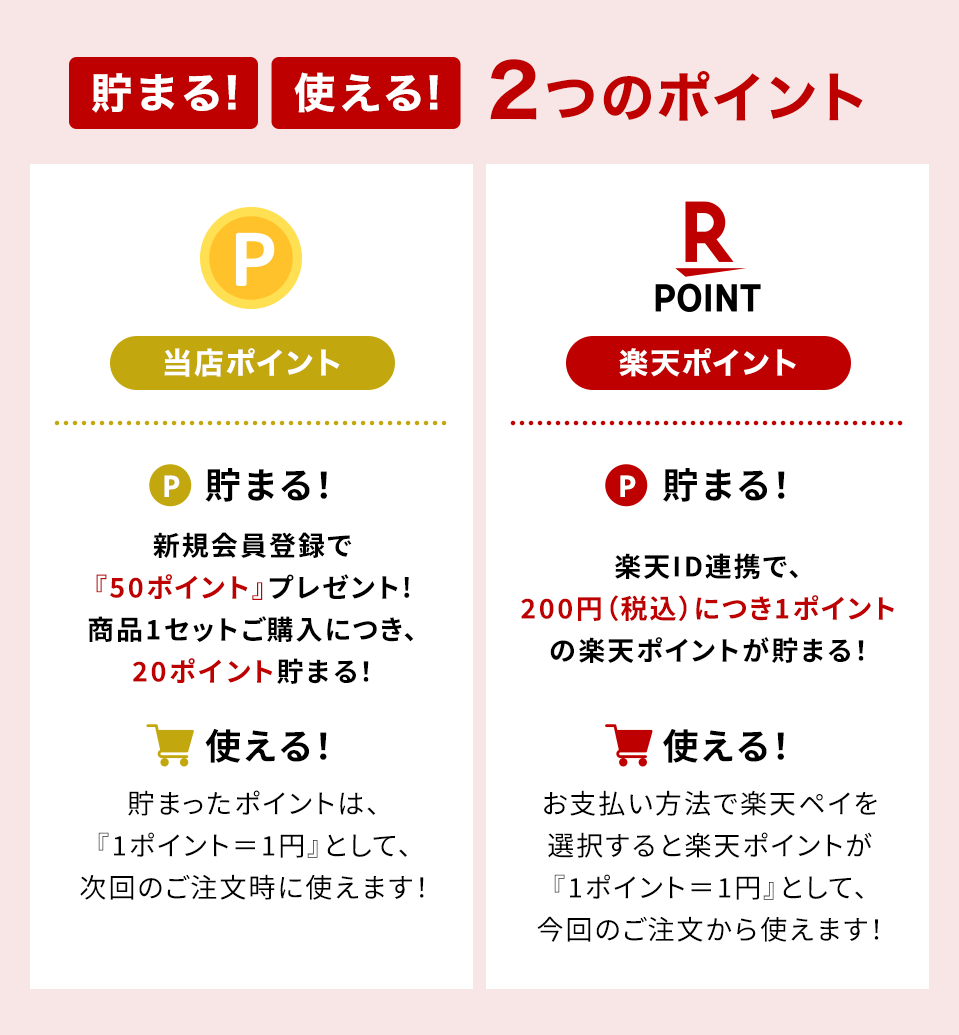 貯まる!使える!2つのポイント